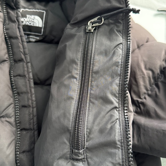 The North Face Black 700 Goose Down Filled Full Zip Puffer Jacket Women's Sz Med - Picture 11 of 13